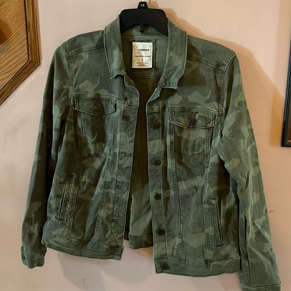Sonoma Green Camouflage Ladies’ Jean Jacket
